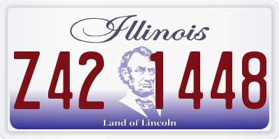 IL license plate Z421448