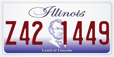 IL license plate Z421449