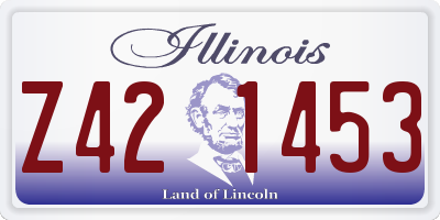 IL license plate Z421453