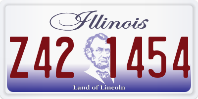 IL license plate Z421454