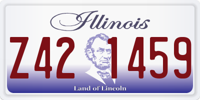 IL license plate Z421459