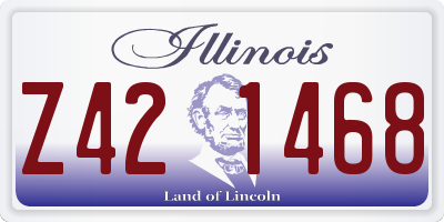 IL license plate Z421468