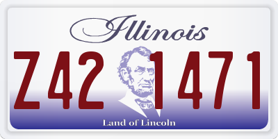 IL license plate Z421471