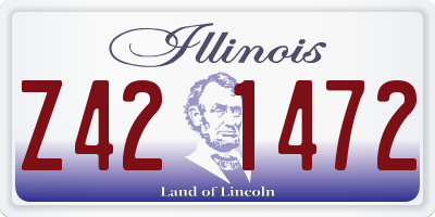 IL license plate Z421472
