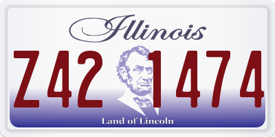 IL license plate Z421474