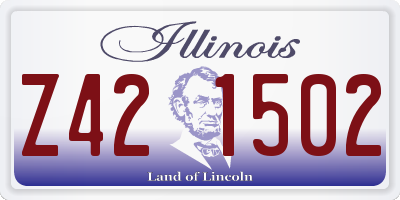 IL license plate Z421502