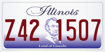 IL license plate Z421507