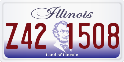IL license plate Z421508