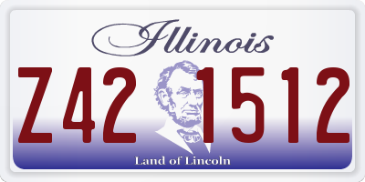 IL license plate Z421512