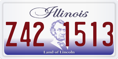 IL license plate Z421513