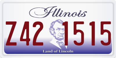 IL license plate Z421515