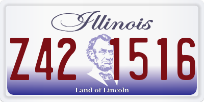 IL license plate Z421516