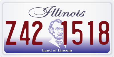 IL license plate Z421518