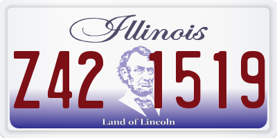 IL license plate Z421519