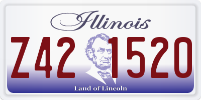 IL license plate Z421520