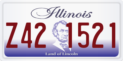 IL license plate Z421521