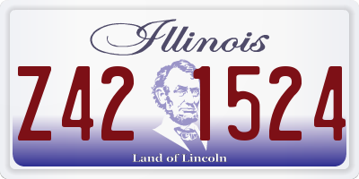 IL license plate Z421524