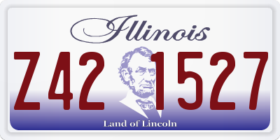 IL license plate Z421527