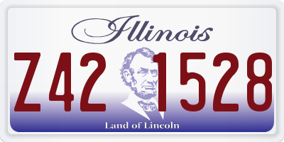 IL license plate Z421528