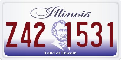 IL license plate Z421531