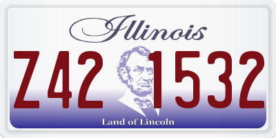 IL license plate Z421532