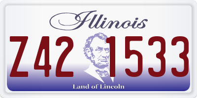 IL license plate Z421533