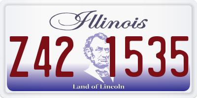 IL license plate Z421535