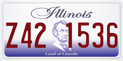 IL license plate Z421536