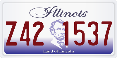 IL license plate Z421537