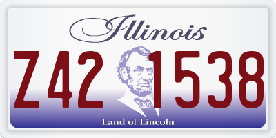 IL license plate Z421538