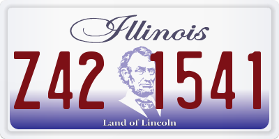 IL license plate Z421541