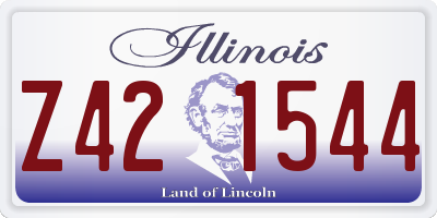 IL license plate Z421544
