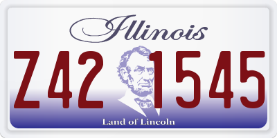 IL license plate Z421545