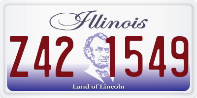 IL license plate Z421549