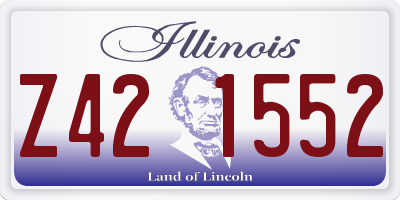 IL license plate Z421552
