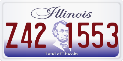 IL license plate Z421553