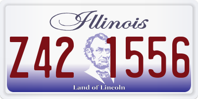 IL license plate Z421556