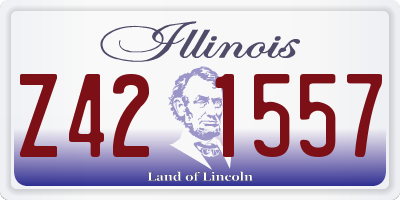 IL license plate Z421557
