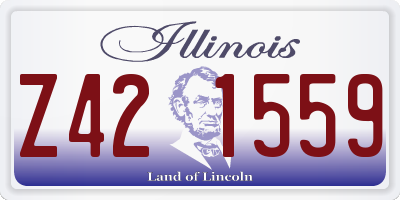 IL license plate Z421559