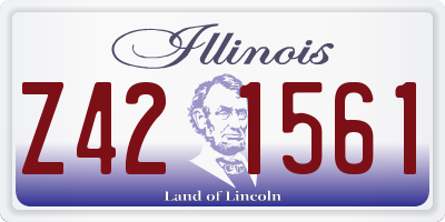 IL license plate Z421561