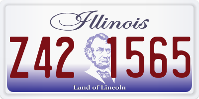 IL license plate Z421565