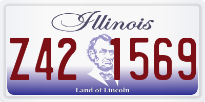 IL license plate Z421569