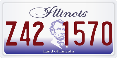 IL license plate Z421570