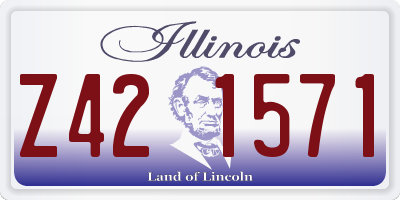 IL license plate Z421571