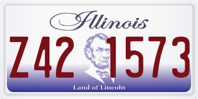 IL license plate Z421573