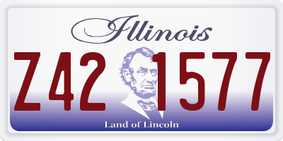 IL license plate Z421577