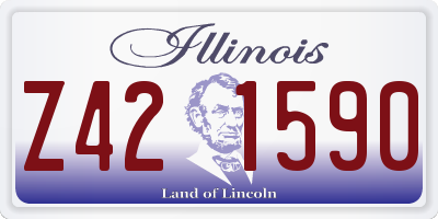 IL license plate Z421590