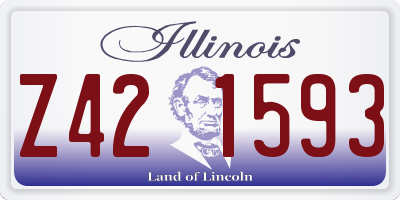 IL license plate Z421593