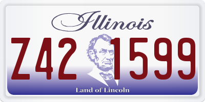 IL license plate Z421599