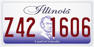 IL license plate Z421606